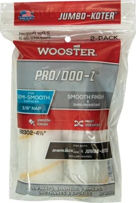 Capa de rolo Wooster Pro/Doo-Z Jumbo-Koter 3/8" 2pk RR302 - Imagem 1 de 2