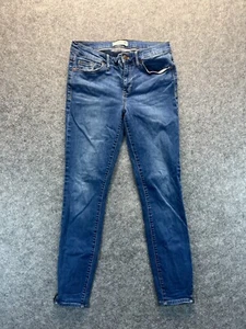 Madewell Jeans Women's 29 Skinny Skinny Ankle Zip Medium Blue Stretch Denim - Picture 1 of 15