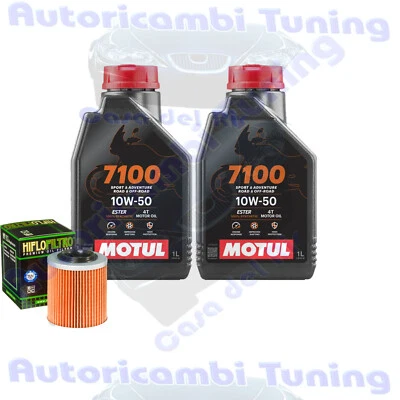 Kit Tagliando Olio Motul 7100 10W50 Per Can-Am�1000 Outlander R XT-P�2016>2017 - Immagine 1 di 4