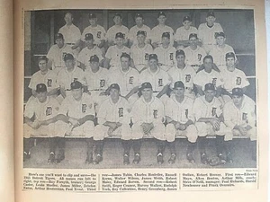 Vintage 1945 Detroit Tigers World Series Baseball Scrapbook Newspaper Clippings - Picture 1 of 7