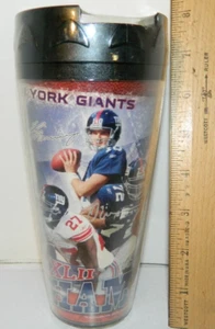 AS IS New York Giants football NFL Travel Mug Super Bowl 42 CHAMPIONS Coffee eli - Picture 1 of 7
