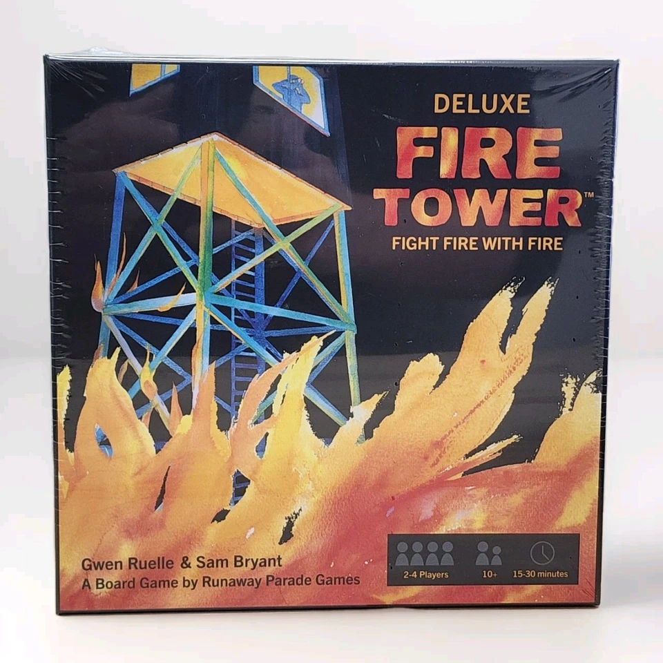Fire Tower Fight Fire With Fire Board Game 2 to 4 Players Complete