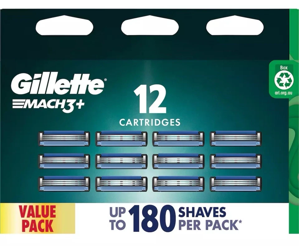Best*Buy! 1 PACK | GILLETTE | Mach3 Razor Blades 12 Refills $2.75 1EA - image 1 of 1