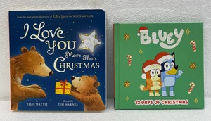 I Love You More Than Christmas & Bluey 12 Days of Christmas books NEW - Picture 1 of 2