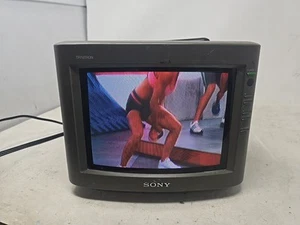 Vintage Sony Trinitron CRT-TV 8" Portable Model KV-8AD11 with Remote Tested - Picture 1 of 21