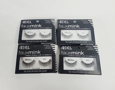 4x ARDELL Faux Mink Lashes 812 Luxuriously Lightweight with Invisiband - Image 1 of 2