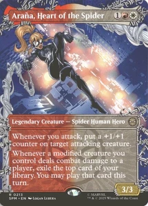 MTG Arana, Heart of the Spider (0213) *Non-Foil* Borderless Spider-Man SPM NM/MT - Picture 1 of 2