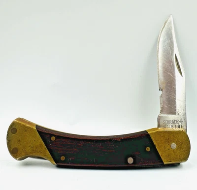 Vintage Uncle Henry Schrade + Plus LB7 USA Folding Pocket Knife Read - Image 1 of 4
