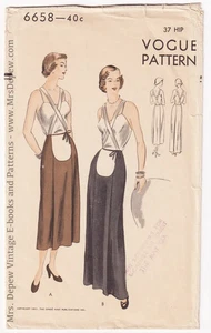 1951 Vintage Sewing Pattern Ladies' Maternity Skirt 1950s Vogue 6658 37" Hip - Picture 1 of 6