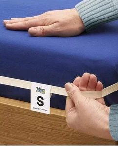 Banda de soporte para sábanas Hugger de goma, colchón doble/tamaño completo, soporte para sábanas - Imagen 1 de 9