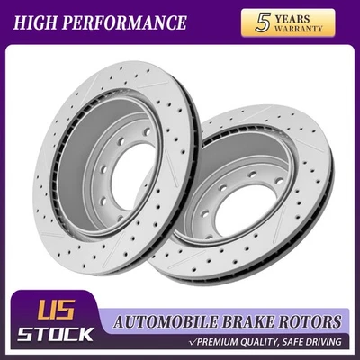 Rotores de freno traseros perforados para Nissan NV1500 Nissan NV2500 Nissan NV3500 2012-21 Foto 1 de 4