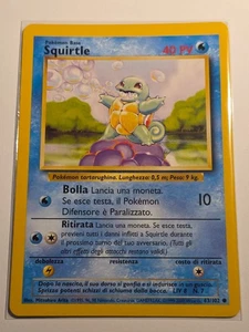 Squirtle (BS 63)●BASE SET●1999●ITALIAN●COMMON●POKEMON●NM(-)●C977 - Picture 1 of 2