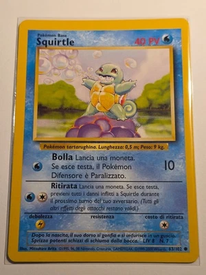 Squirtle (BS 63)●BASE SET●1999●ITALIAN●COMMON●POKEMON●NM(-)●C977 - Image 1 of 2