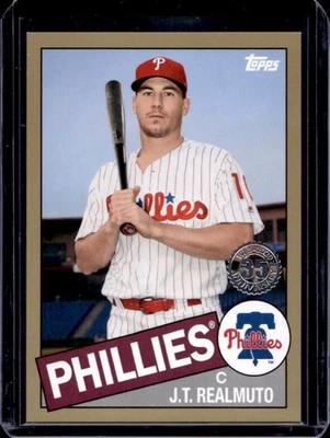 2020 Topps J.T. Realmuto 1985 35th Anniversary Series 2 Gold #40/50 Phillies - Image 1 of 2