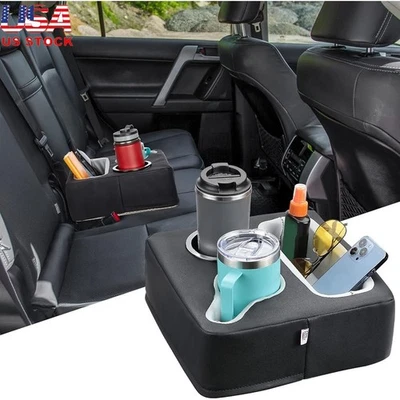 Back Seat Cup Holder Organizer Car Boat Couch Sofa Bed Drink Snack Remote Phone - Image 1 of 4