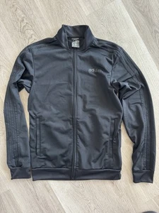Adidas Track jacket Men's Small Black 3-Stripe running training - Picture 1 of 2