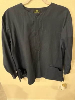 CHAQUETA EXFOLIANTE UNIFORMES NATURALES USADA AZUL MARINO OSCURO (M) H-13 Foto 1 de 3