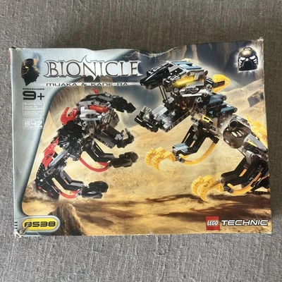 Lego Bionicle Muaka & Kane-Ra Set #8538 Sealed 2001 Rahi Vintage Kanohi Mask Hau - Image 1 of 4