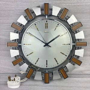 Vintage Metamec Wanduhr Mid Century Modern Electric Retro Style UK Made - Bild 1 von 9