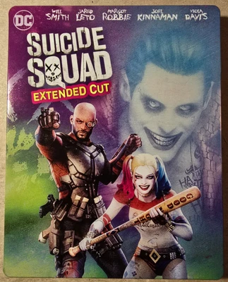 Suicide Squad (2016 2xBlu) Illustrated Steelbook Theatrical+Extended Versions Foto 1 de 4