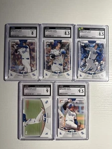 Shohei Ohtani 2024 Topps 50/50 Insert Lot (5) - CGC 9,5/9/8,5/8 - Dodgers HR SB - Bild 1 von 2