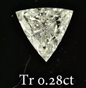 Rare Trillion Diamond 0.28 Carat I I1 Natural Loose Triangle Solitaire Jewelry - Picture 1 of 12