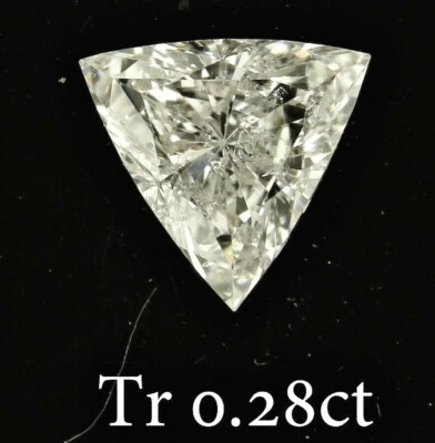 Rare Trillion Diamond 0.28 Carat I I1 Natural Loose Triangle Solitaire Jewelry - Image 1 of 4