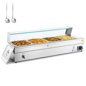 Upgrade Commercial Electric Food Warmer 1500W Large Buffet Bain Marie 4x1/2 Pans - Picture 1 of 10