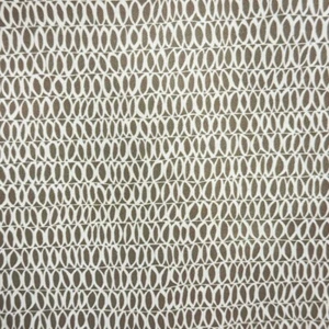 Circles Vinyl Fabric - Super Sale- Brown/white -55 Inches W - Picture 1 of 3