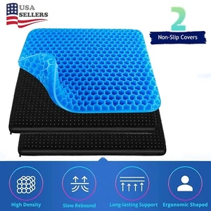 Double Thick Gel Seat Cushion – Egg Shape, Non-Slip Breathable, Comfort - Picture 1 of 8