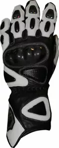 Guanti Moto Pista Racing Pelle Technici Protezioni Rigide BIESSE S M L XL XXL - Imagen 1 de 2
