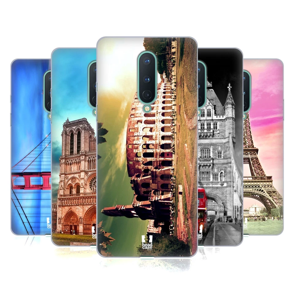 JUEGO DE 3 FUNDAS DE GEL SUAVE HEAD CASE DESIGNS BEST OF PLACES PARA TELÉFONOS GOOGLE ONEPLUS Foto 1 de 4