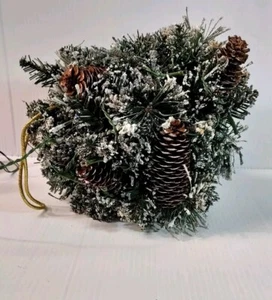 National Tree Company Pre-Lit Artificial Kissing Ball Christmas Snow  Hanging  - Picture 1 of 9
