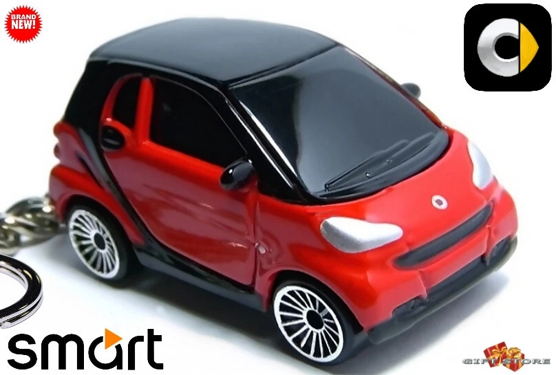 🎁🚦🆕 HTF RARE KEYCHAIN RED BLACK SMART™ FORTWO CUSTOM Ltd Ed. 💕GREAT GIFT💕🎁 - Image 1 of 4