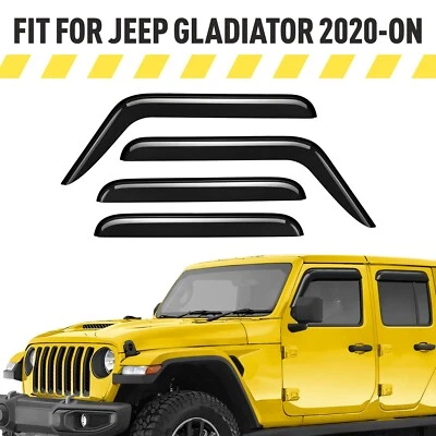 Protectores de lluvia viseras de ventilación para Jeep Gladiator 2020-2025 Foto 1 de 4