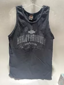 Vintage Harley Davidson canotta camicia uomo media Wabash Valley Terre Haute, IN - Foto 1 di 4