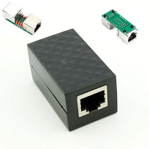 Lightning Arrester RJ45 Adapter Ethernet Surge Protector Network Protect Device - Picture 1 of 5
