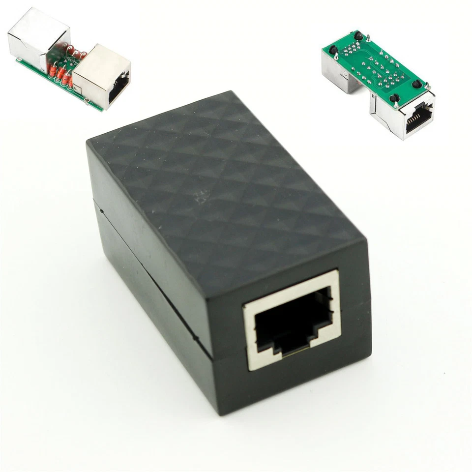Lightning Arrester RJ45 Adapter Ethernet Surge Protector Network Protect Device - Image 1 of 1