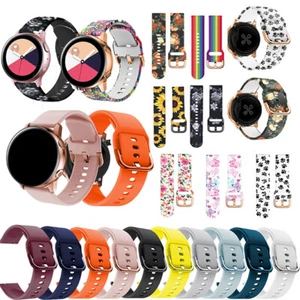For Samsung Galaxy Watch Active2 42 40 44mm Sport Bracelet Silicone Band Strap ↖ - Picture 1 of 39