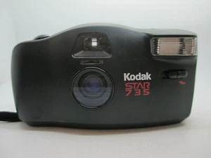 Kodak Star 735 35mm Film Point & Shoot Camera w/ Flash Black TESTED WORKING!!! - Picture 1 of 3