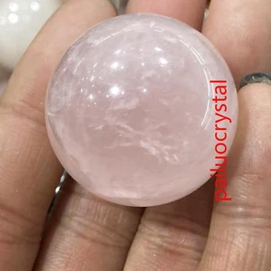 1pc Natural Rose Crystal Ball Quartz Crystal Sphere Reiki Healing 30mm+ - Picture 1 of 8