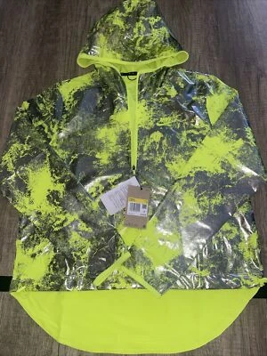 $100 Nike Air Women Sz S Running Pullover Jacket DJ8642-702 Volt Neon Green NWT - Image 1 of 4