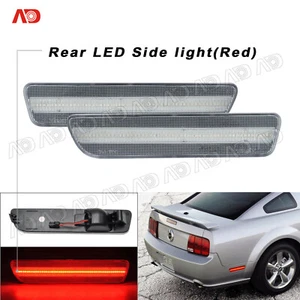 For 2005-2009 Ford Mustang LED Rear Side Fender Marker Light Lamp Clear 2PCS - Bild 1 von 7