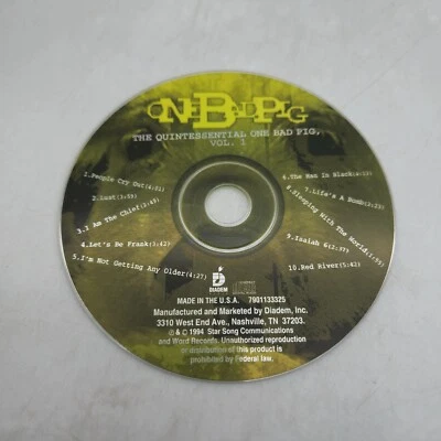 One Bad Pig ‎The Quintessential Vol. 1 CD 1994 Christian Punk Metal DISC ONLY Foto 1 de 4
