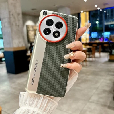 For OnePlus 13 5G, Fashion Hybrid Leather Camera Inspired Hard Back Cover Case - Image 1 of 4