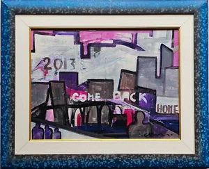Carlo Massimo Franchi (Pavia 1961) Quadro Dipinto OPERA Olio su Tela in cornice - Foto 1 di 5