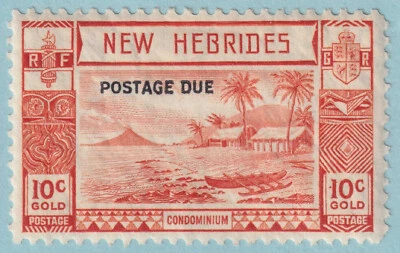 BRITISH NEW HEBRIDES J7 POSTAGE DUE  MINT HINGED OG * NO FAULTS VERY FINE! - JQD - Image 1 of 2