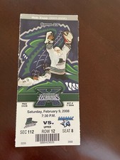 2/9/08 Augusta Lynx @ Florida Everblades ECHL Hockey Ticket - Rob Zepp  NR-MT