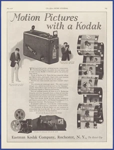 Vintage 1926 KODAK Cine-Kodak Model B Movie Camera Ephemera 1920's Print Ad - Bild 1 von 1