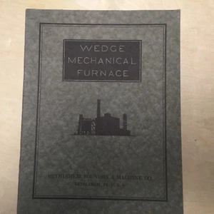 Vtg Bethlehem Foundry & Machine Catalog Wedge Mechanical Furnace Ore Roasting - Picture 1 of 7